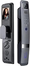 Security Fully Automatic 3D Face Recognition Biometric Fingerprint Tuya WiFi Smart Door Lock Outdoor Digital Keyless Door Lock for Home Office Use