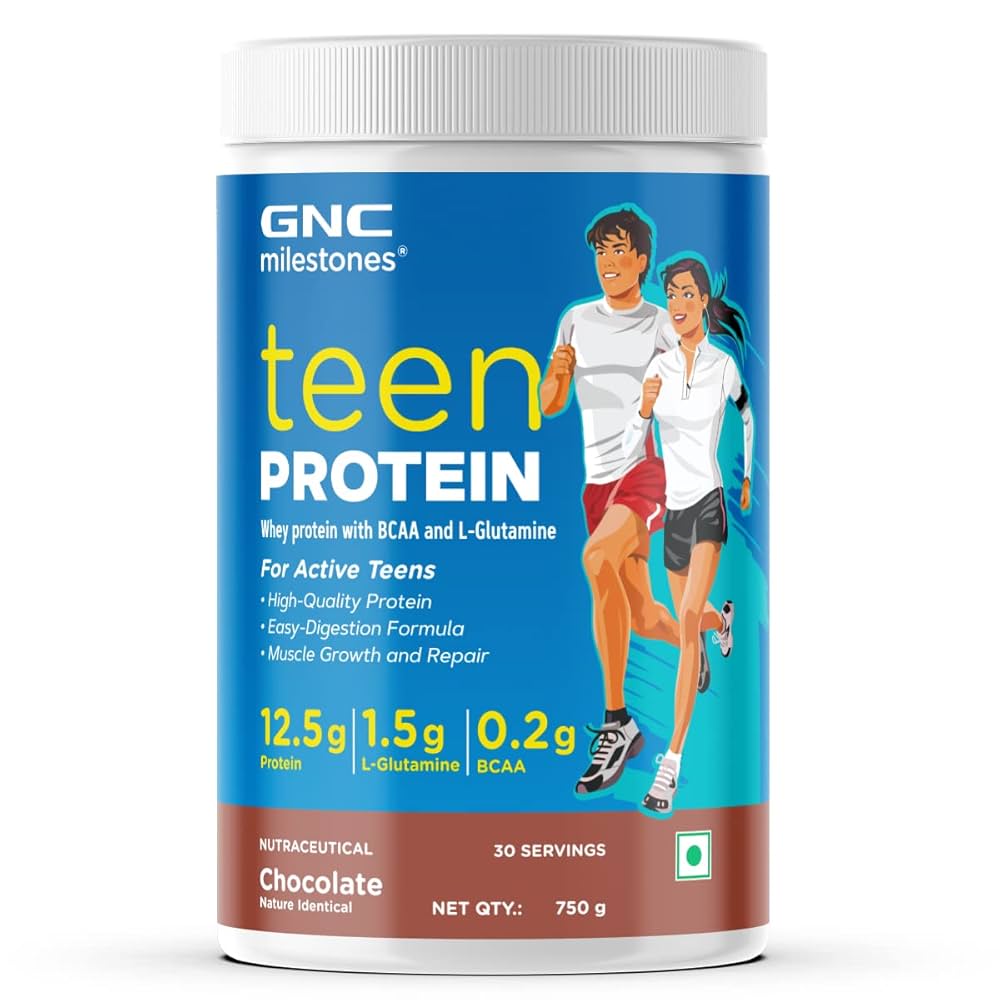 GNC Teenage Athlete Protein Chocolate Powder 750gm