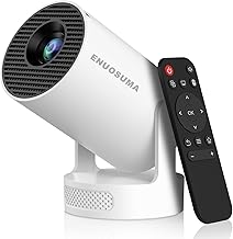 Mini Smart Projector with 4K Resolution and DLP Projection Technology