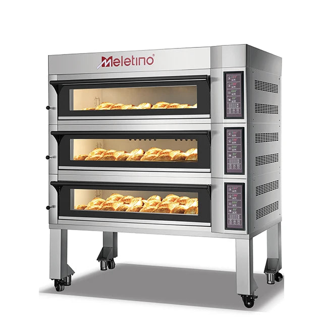 Commercial Catering Equipment High Hearing Bread Making Machine 3 Deck 9 Tray Oven High-End Bakery Oven for Restaurant
