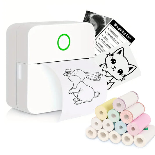 X6 Portable Mini Thermal Printer Fast Shipping Barcode Thermal Printer for Students Pocket Size Stock Available