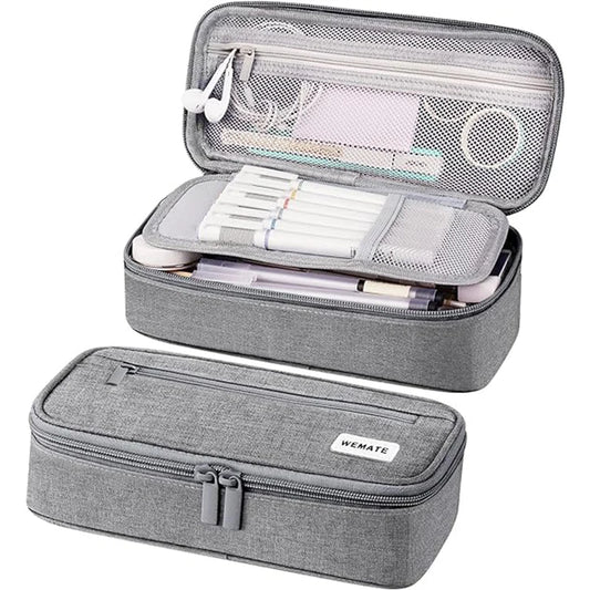 Wholesale AMZ Hot Large Pencil Case Big High Capacity Pencil Pouch Stationery Pen Bag Storage Holder Box for School & Office