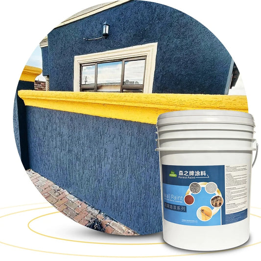 FOREST Wall Paint Manufacture Water Based Exterior House Antibacterial Latex Textured Engineering Coating Texture Wall Paint
