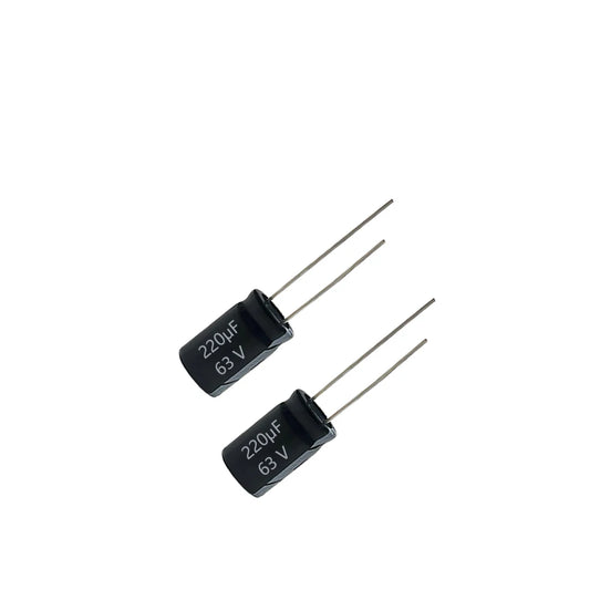 Manufacturer Direct Sale High Quality 220uf63v Electrolytic Capacitor for LED Lighting and Switching Power Supplies