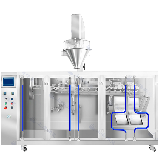 Huapack Automatic Horizontal Premade Pouch Packing Machine for Solid Liquid Powder Food 200ml/500ml Beverage Paging Device