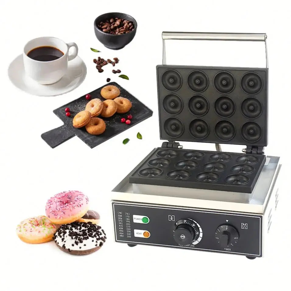 Mini 9-Holes Donut Machine New and Used Doughnut Maker for Bakery Restaurants Flour Mills for Milk Flour Corn 220V Fryer