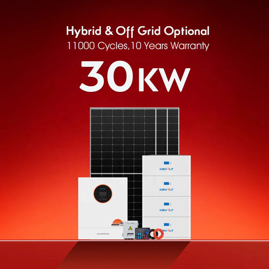 5kW to 50kW Photovoltaic Solar Panels With Battery and Inverter Panneau Solaire Kit Complet Solar Energy System