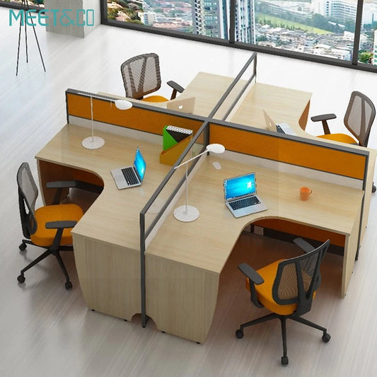 China Manufacturer Modern Modular Office Furniture Workstation 2, 4, 6 Seater Office Workstation Desk for 2, 4, 6 Person People