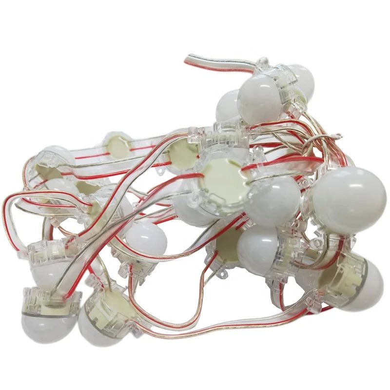 Outdoor Lighting Project 30mm Rgb 8206ic 12v Dot Led Pixel Christmas Billboard Lights