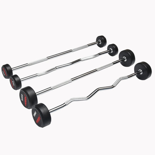 Customized Logo Heavy Duty Weightlifting Bar with Printed Logo Free Weights Barbell Set Fitness Equipment