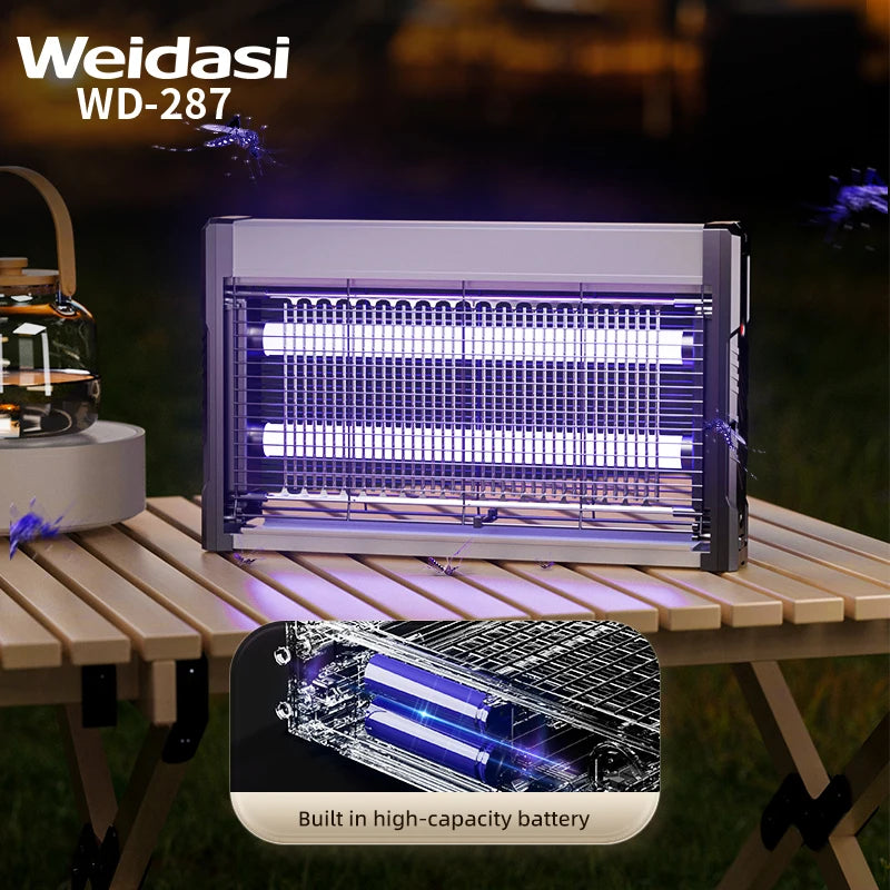 Weidasi Purple Light Repeller Reject Electronic Mosquito Killer Light Trap Lamp Repellant Pest Control with UK/US/EUPlug