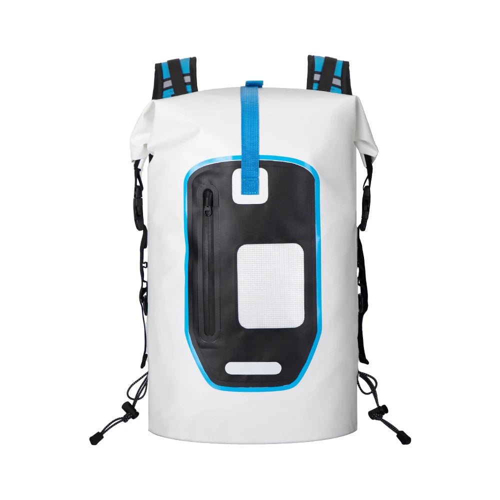 Customized 30L Roll Top Waterproof Backpack for Diving Wet Dry Bag for Swimming Hiking Rock Climbing Leisure Outdoor Activities