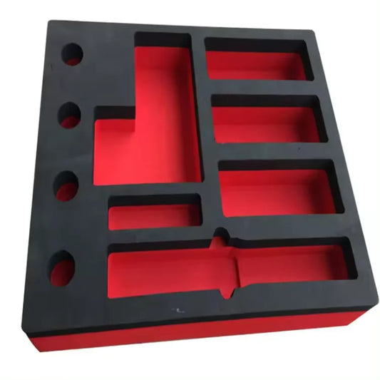 Custom Laser Die Cut Carbon EVA Foam Pack case and EPE Foam Cardboard Tool Box Packaging case Insert Foam Eva Custom