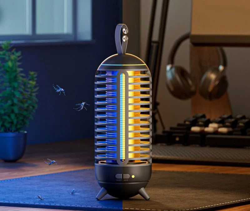 New Model Rechargeable Portable Electric Shock Fly Catcher Bug Zapper Light Wave Trapping Mosquito Killer Lamp Repellent