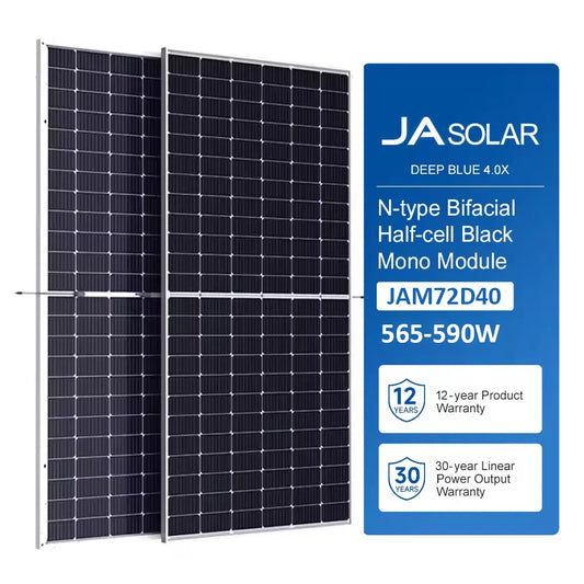 580w 590w Wholesales Low Price JA 580W Solar Panel 550W 560W 570W 580W Jinko Mono Bifacial Solar Panels Photovoltaic