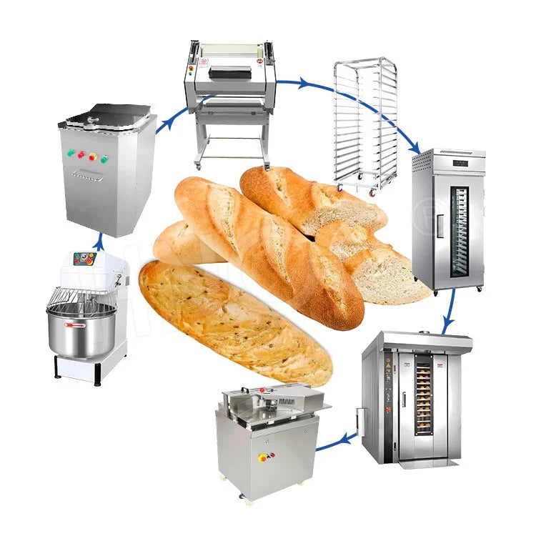 HNOC Commercial French Baguette Bread Make Machine Full Set Bread Shape Maker Machine for Small Business