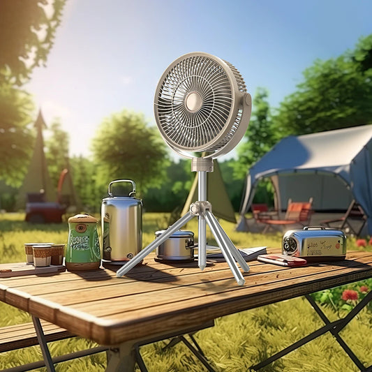 2024 New Product OEM Source Factory Mosquito Repellent Device Triple Cooling Tent Fan for Camping Camping Outdoor With Light
