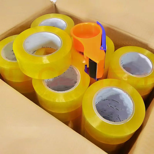 Factory Wholesale Super Clear Bopp Film Adhesive Gum Stationery for Carton Sealing with Waterproof Acrylic Adhesive