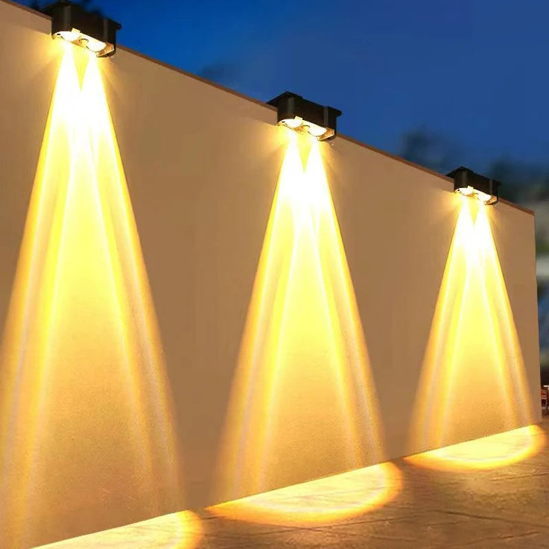 China Supplier Waterproof Solar LED Outdoor Wall Light Garden Decor LDE Lights