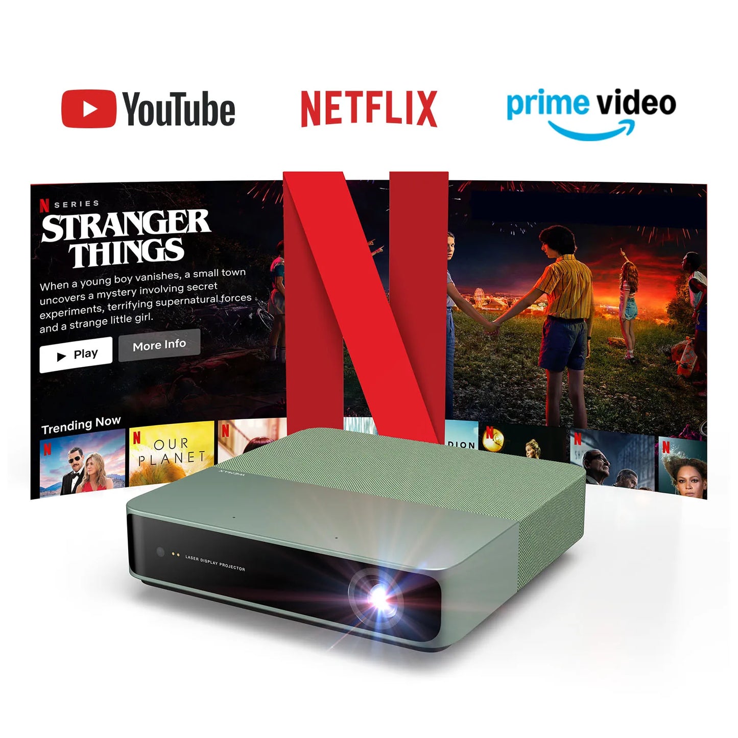 2025 New Design Wemax S5 Smart Mini Projector 500 ISO Lumens Global Version 1080p Portable Projector HDR10 Laser DLP Projector
