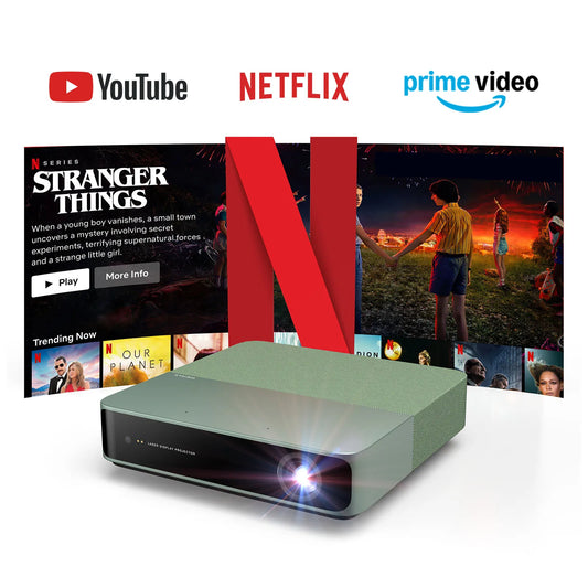 2025 New Design Wemax S5 Smart Mini Projector 500 ISO Lumens Global Version 1080p Portable Projector HDR10 Laser DLP Projector