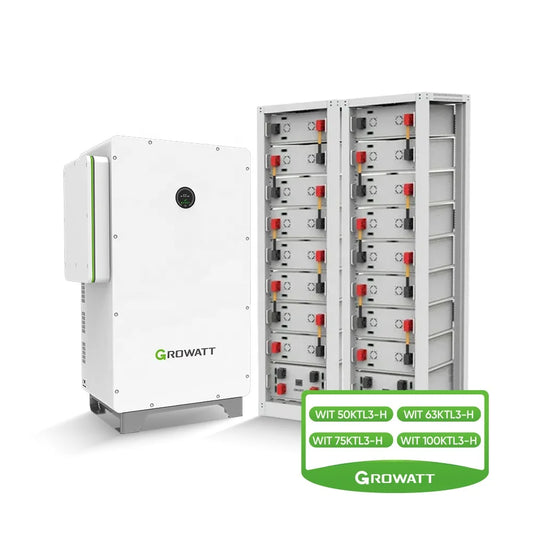 Growatt Industrial Commercial Solar Electricity Energy Storage System 50kW 100Kw BESS Complete Hybrid Solar Power System Kit