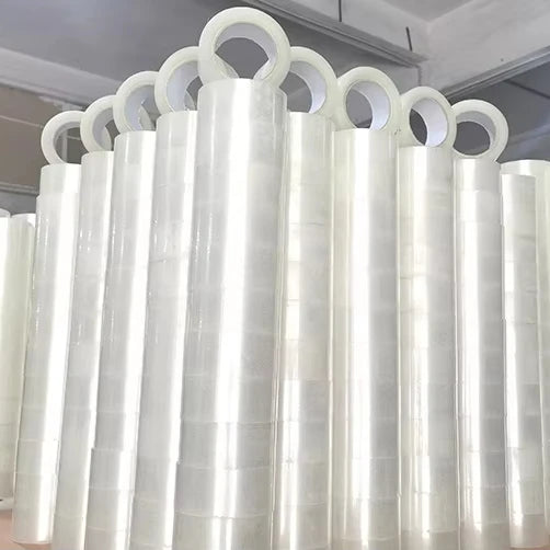 Factory Wholesale BOPP Transparent Plastic Tape Waterproof Acrylic Rubber Hot Melt Thicker Wider for Magic Weapon for Carton