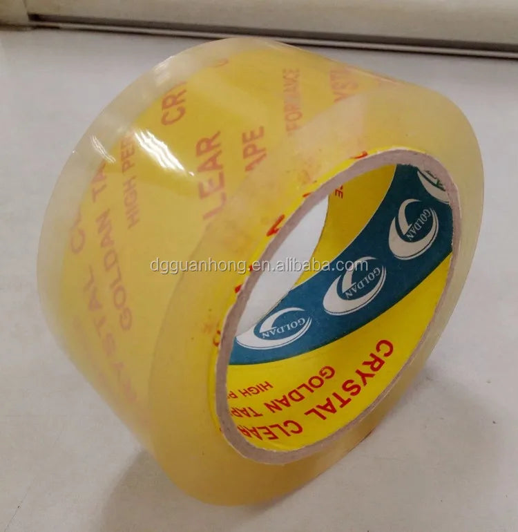 Factory Manufacturing Self Adhesive Tape Plastic Bopp Packing Tape Waterproof Crystal BOPP Stationery Tape Cinta