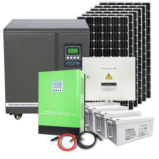 Complete Set Solar Energy System 1kw 10kw Lithium Batteries Storage Wind and Solar Hybrid Energy Systems