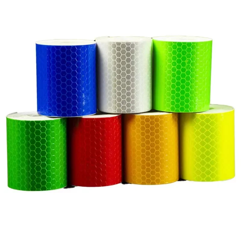 Green Color Reflector High Visibility White Waterproof Adhesive Reflective Safety Tape Warning Reflector Tape