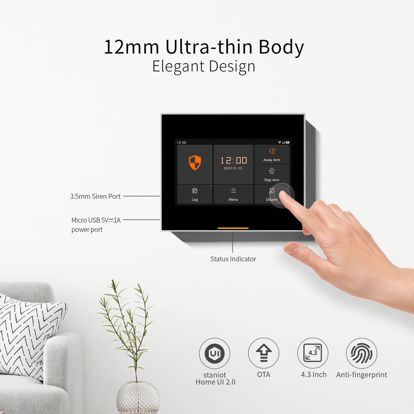 Staniot Wireless WiFi 4G Tuya Smart Home Security Alarm System House Villa Burglar Signal Device for IOS and Android