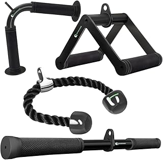 Gym Accessories Double D Handle with Rubber Hand Grips Cable Machine