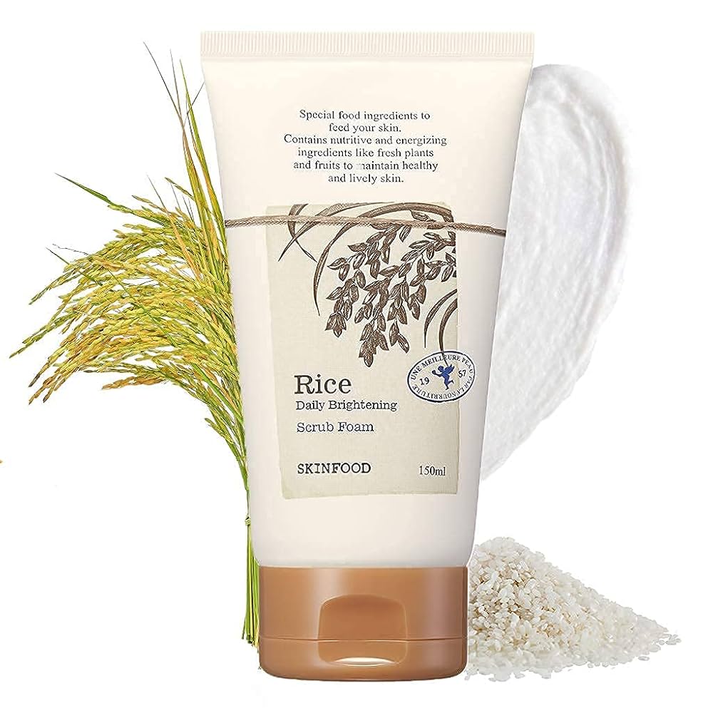 Skinfood RICE DAILY BRIGHTENING SCRUB FOAM
