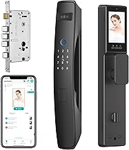 Home Face Recognition Password Code Fingerprint Smart Digital Glass Electronic Office Door Lock