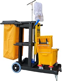 Compact Cleaning Trolley Cart Hygiene Products