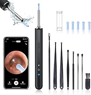 Ear Wax Removal Tool with Camera Smart Visual Ear Cleaner Kit Wireless Bluetooth Visual Ear Pick for Babies Kids Adults Pets