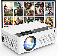 Mini Bluetooth Projector 800 Lumens, Support Full HD 1080P Portable Outdoor Movie Projector for Android, Windows