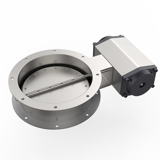 304 Stainless Steel Pneumatic Butterfly Valve for Smoke