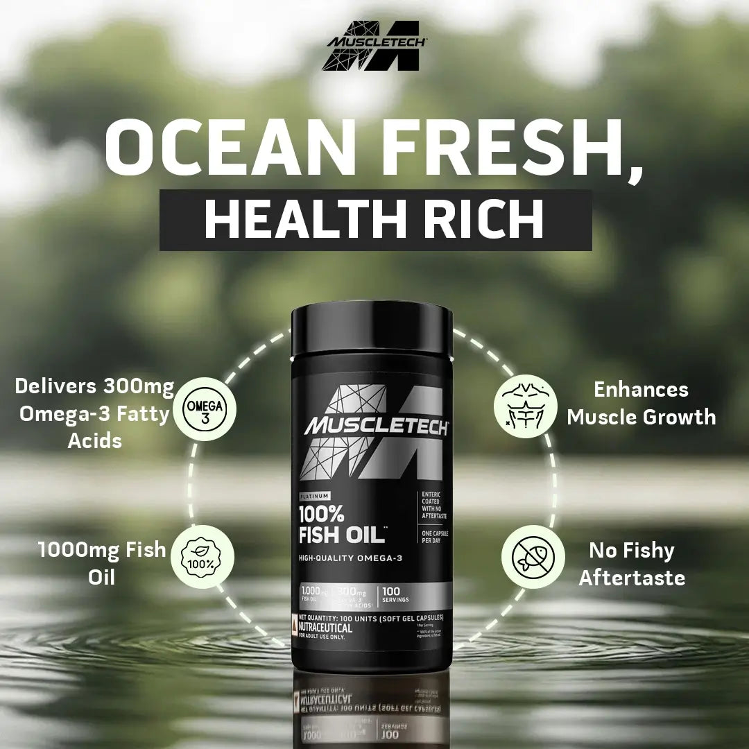 Muscletech Platinum 100% Omega Fish Oil
