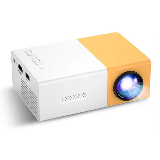 YG300 Mini Portable LED Projector Kids Yellow White Wholesale Foreign Miracast Airplay Manufactured Mini Projector