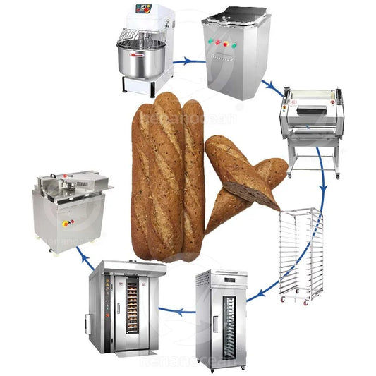 OCEAN Full Set Bakery and Pastry Equipment Large Complete Commercial French Bread Make Machine