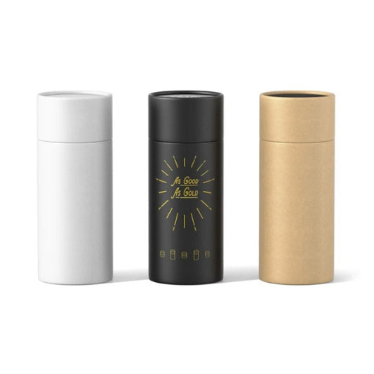 Biodegradable Cardboard Cosmetic Container for Candy Clothing t Shirt Packaging Seasoning Retail Salt Kraft Paper Tube Box