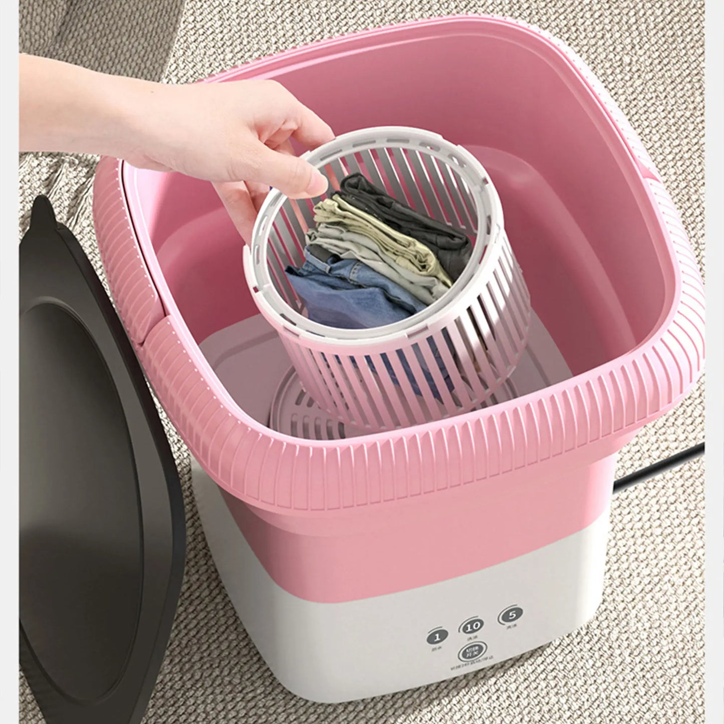 Hot Sale Small Foldable Washing Machine Portable Washing Machine Mini Washer