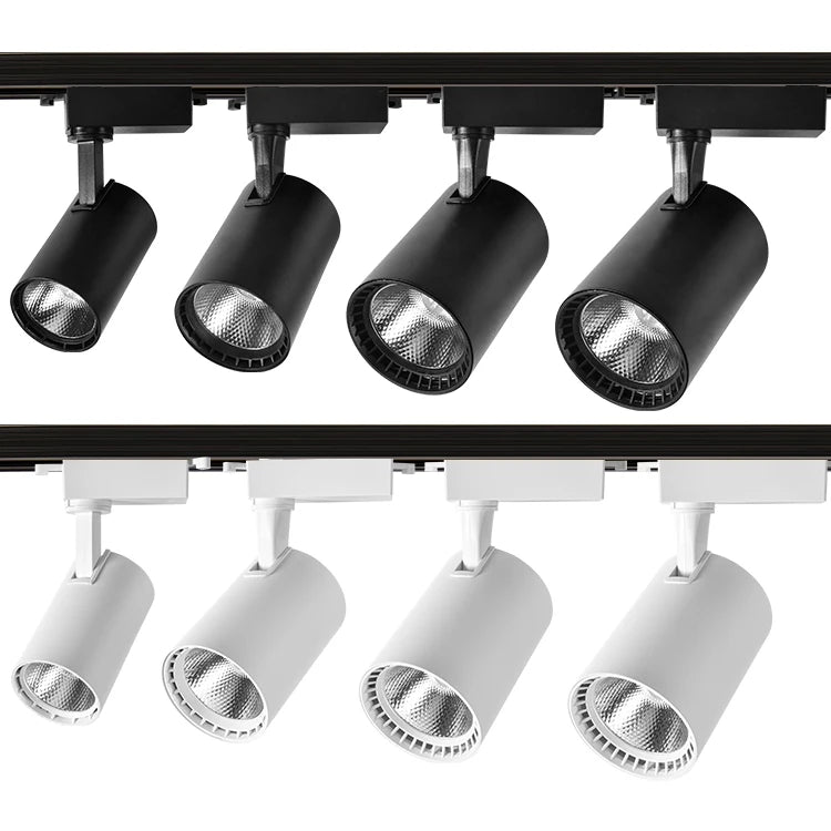 Professional Project Lighting Aluminum Rail Spotlight Adjustable Showroom Shop Exhibition 30W LED Track Light