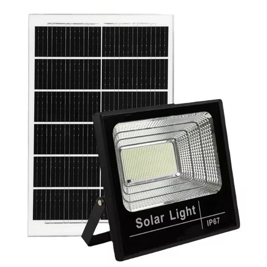 Portable Rechargeable Solar LED Flood Light IP67 ABS Floodlight for Garden Emergency Camping & Jobsite Use