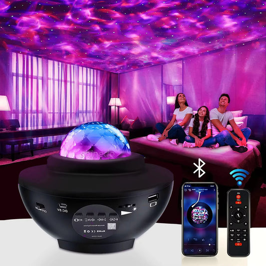 Wholesale Custom Starry Sky Star Projector Night Light Projector With Music Speaker Remote Control for Bedroom