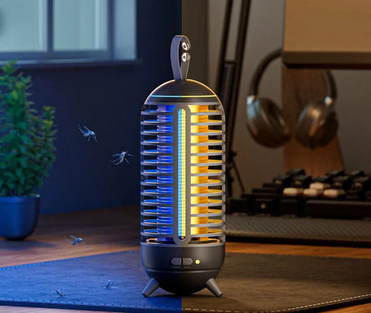 New Model Rechargeable Portable Electric Shock Fly Catcher Bug Zapper Light Wave Trapping Mosquito Killer Lamp Repellent