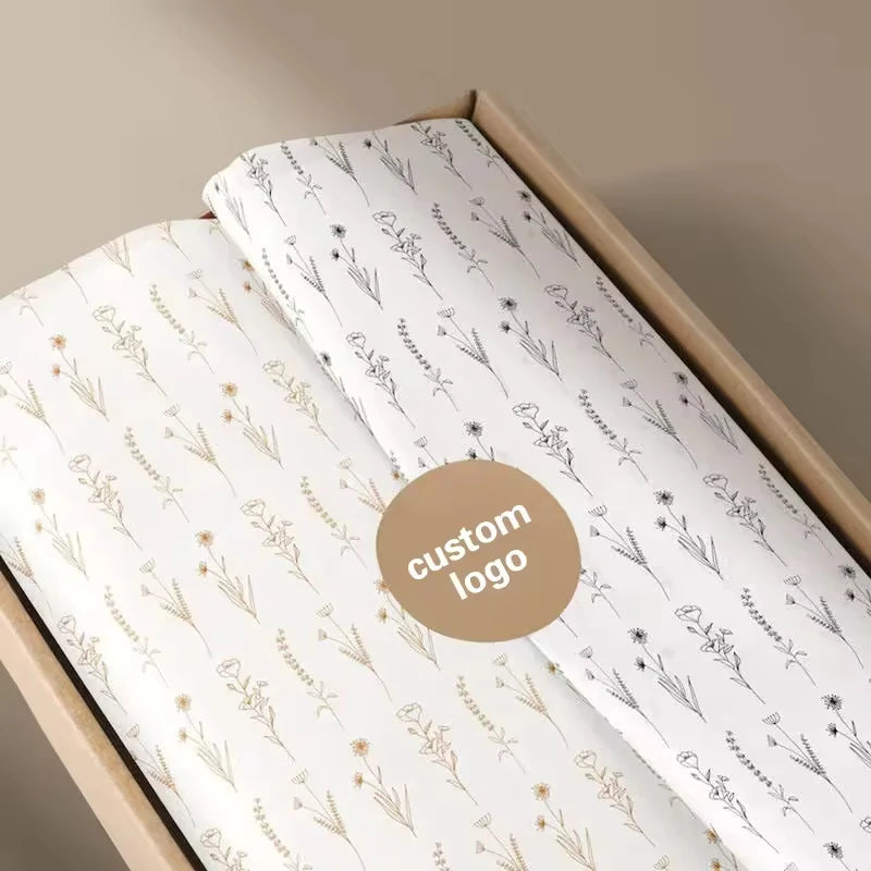 High Quality Luxury Silk Clothing Packaging Paper Custom Printed Uncoated Cotton Roll Virgin Pulp Style Personalised Branding