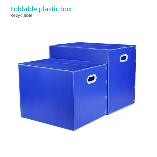 Durable 3mm Thick PP Material Foldable Plastic Container Box Practical Multi-Purpose Storage Solution Cutting Processing Service