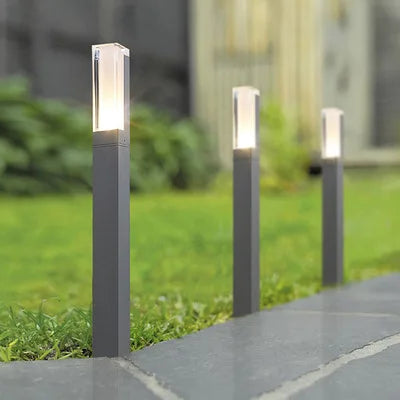 Outdoor Lawn Acrylic Led Light Aluminum Outdoor Waterproof Villa Courtyard Landscape Warm White Plug Length 40CM Garden Lamp
